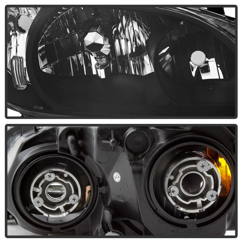 xTune 04-05 Honda Civic (Excl Hatchback/Si) OEM Style Headlights - Black (HD-JH-HC04-4D-AM-BK) - eliteracefab.com