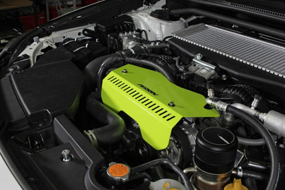 Perrin 2022+ Subaru WRX Pulley Cover - Neon Yellow - eliteracefab.com
