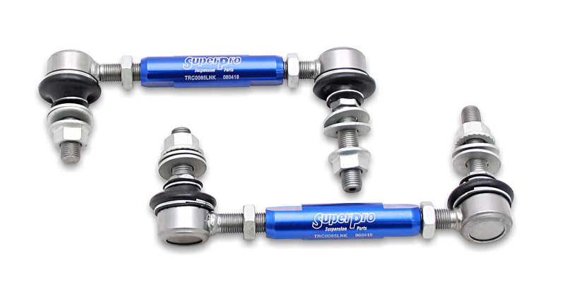 SuperPro 2003 Lexus GX470 Base Front HD Adjustable End Link Set - eliteracefab.com