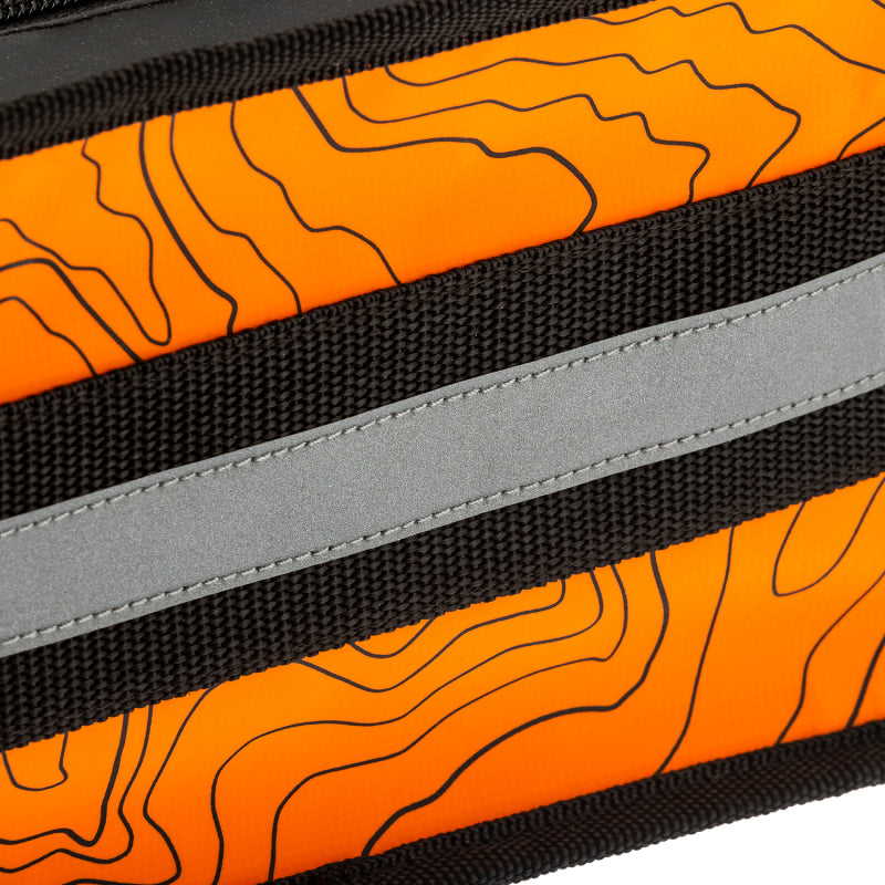 ARB Micro Recovery Bag Orange/Black Topographic Styling PVC Material - eliteracefab.com