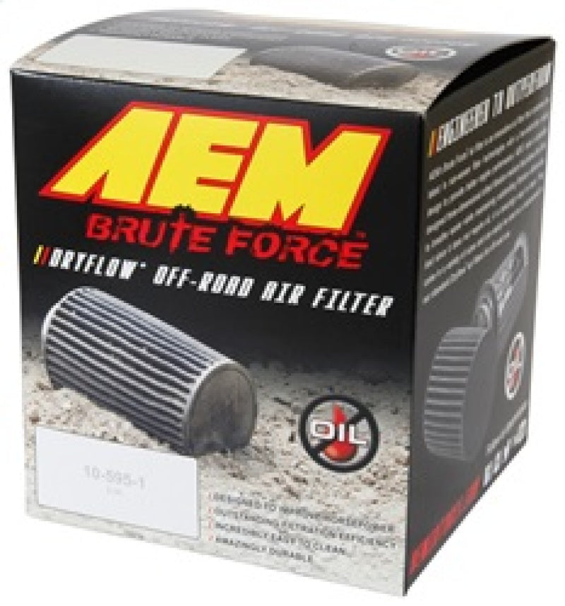 AEM Dryflow 3.25in. X 5in. Round Tapered Air Filter - eliteracefab.com