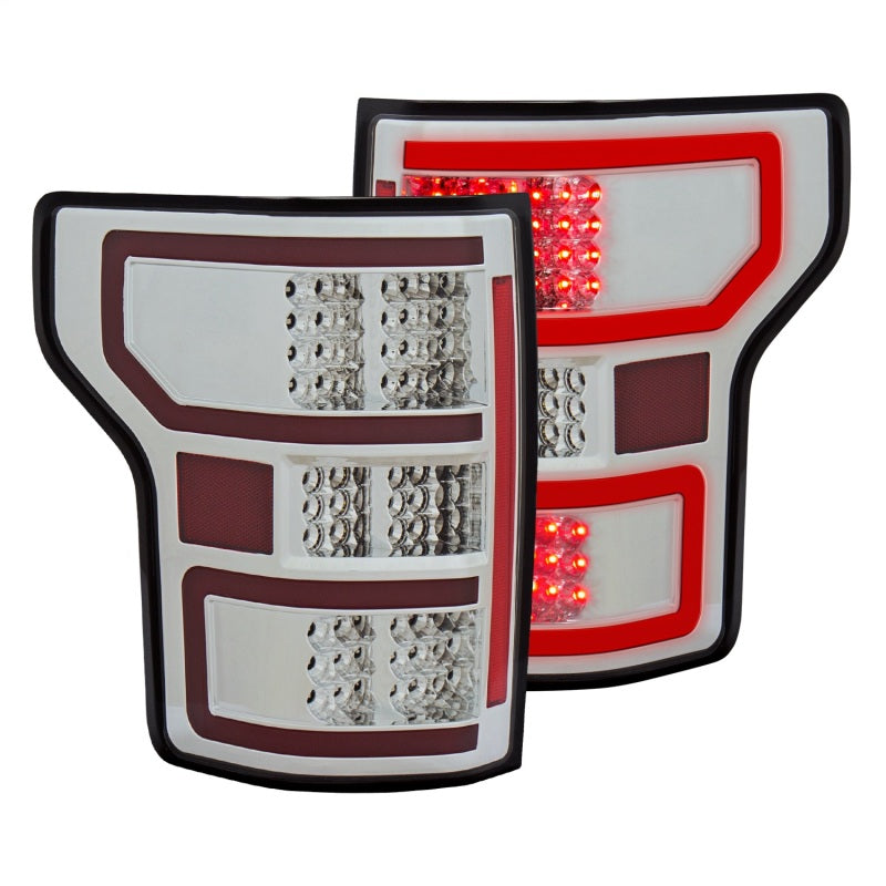 ANZO 18-19 Ford F-150 LED Taillights Chrome - eliteracefab.com