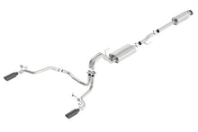 Load image into Gallery viewer, Borla 15-17 Ford F-150 2.7L/ 3.5L EcoBoost/ 5.0L V8 Rear Exit S-Type Catback Exhaust Black Chrome - eliteracefab.com