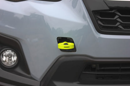 Perrin 2022 Subaru WRX / 18-21 Crosstrek / 14-21 Forester Tow Hook Kit (Front) - Neon Yellow Perrin Performance