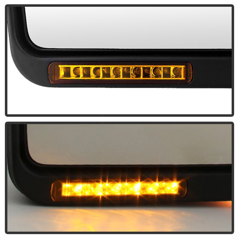 Xtune Ford F150 07-14 Power Heated Amber LED Signal OE Mirror Right MIR-03349EH-P-R - eliteracefab.com