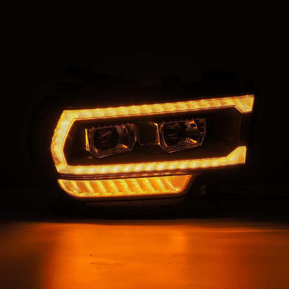 AlphaRex 880547 19-21 Ram 2500 PRO-Series Projector Headlights Plank Style Black w/Activation Light