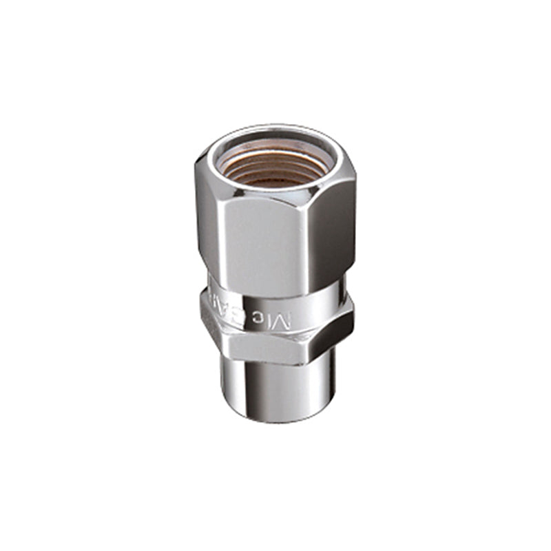 McGard Hex Lug Nut (Drag Racing Short Shank) 1/2-20 / 13/16 Hex / 1.6in. Length (4-Pack) - Chrome - eliteracefab.com