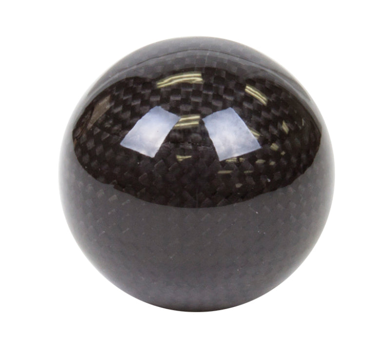 NRG Black Carbon Fiber Ball Style Shift Knob Universal - eliteracefab.com