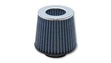 Load image into Gallery viewer, Vibrant Open Funnel Perf Air Filter (5in Cone O.D. x 5in Tall x 2.75in inlet I.D.) Chrome Filter Cap - eliteracefab.com