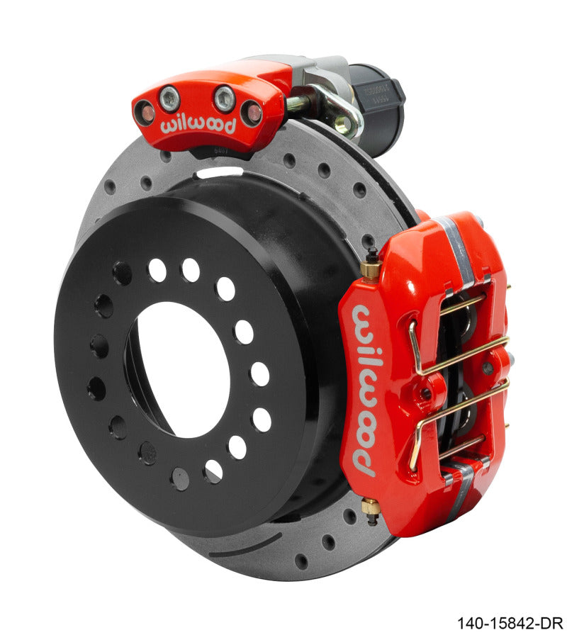 Wilwood EPB/FDP-LP Rear Kit 11in. Big Ford - SRP, Red Wilwood