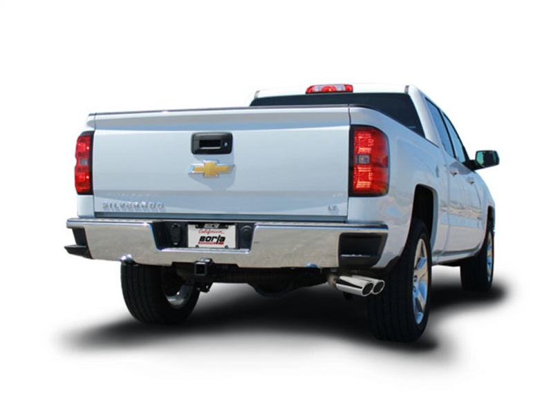 Borla 14 Silv/Sierra 1500 EC Std/CC Short 143.5in WB ATAK Dual Rolled Side Exit Cat-Back Exhaust - eliteracefab.com