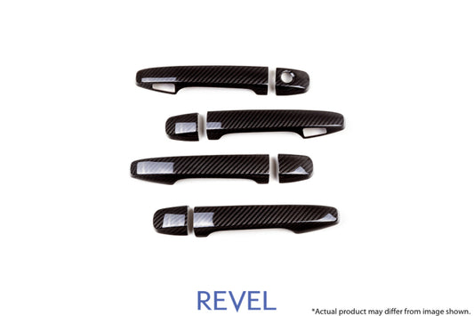 Revel GT Dry Carbon Door Handle Covers (FL/FR/RL/RR) 15-18 Subaru WRX/STI - 8 Pieces - eliteracefab.com