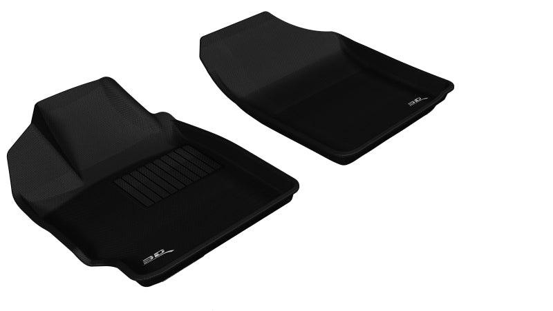 3D MAXpider L1TY02411509 2007-2011 Toyota/Scion Yaris/XD Kagu 1st Row Floormat - Black 3D MAXpider