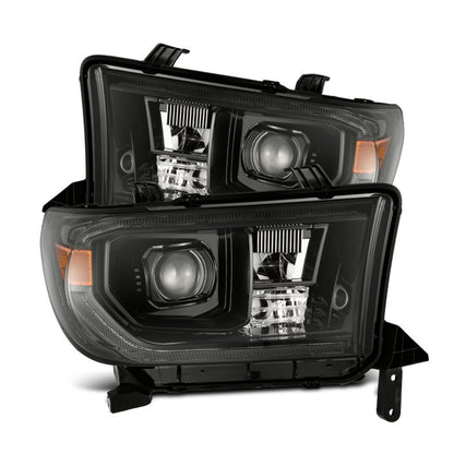 AlphaRex 880825 07-13 Toyota Tundra / 08-17 Sequoia LUXX LED Proj HL Alpha-Blk w/Actv Light Seq. Sig + DRL