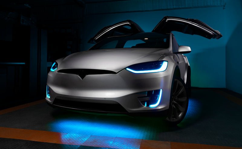 ORACLE Lighting 16-21 Tesla Model X Dynamic ColorSHIFT Headlight & Fog Light DRL Upgrade Kit - eliteracefab.com