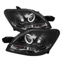 Load image into Gallery viewer, Spyder Toyota Yaris 07-11 4Dr Projector Headlights LED Halo DRL Blk PRO-YD-TYA074D-DRL-BK - eliteracefab.com