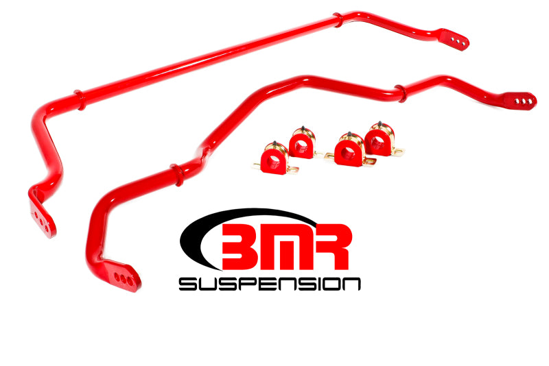 BMR SWAY BAR KIT W/BUSHINGS FRONT & REAR RED (2016+ CAMARO) - eliteracefab.com