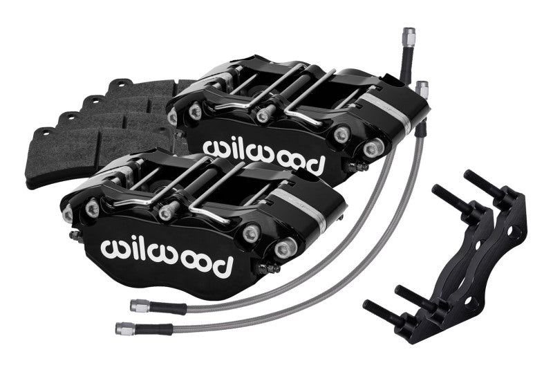 Wilwood 84-89 Porsche 911 Rear Dynapro Caliper Kit 3in MT - Black Wilwood