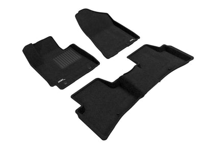 3D Maxpider L1HY06604709 16-18 Hyundai Tucson Elegant 1st 2nd Row - Floor Mat Set (Black)