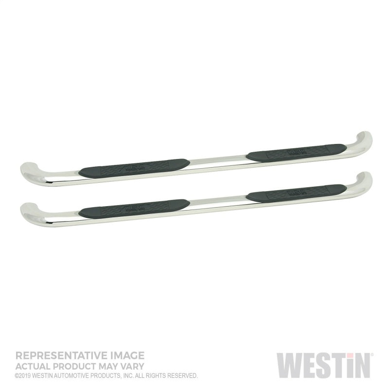 Westin 19-22 Chevrolet Silverado 1500 DC Platinum 4 Oval Nerf Step Bars - SS