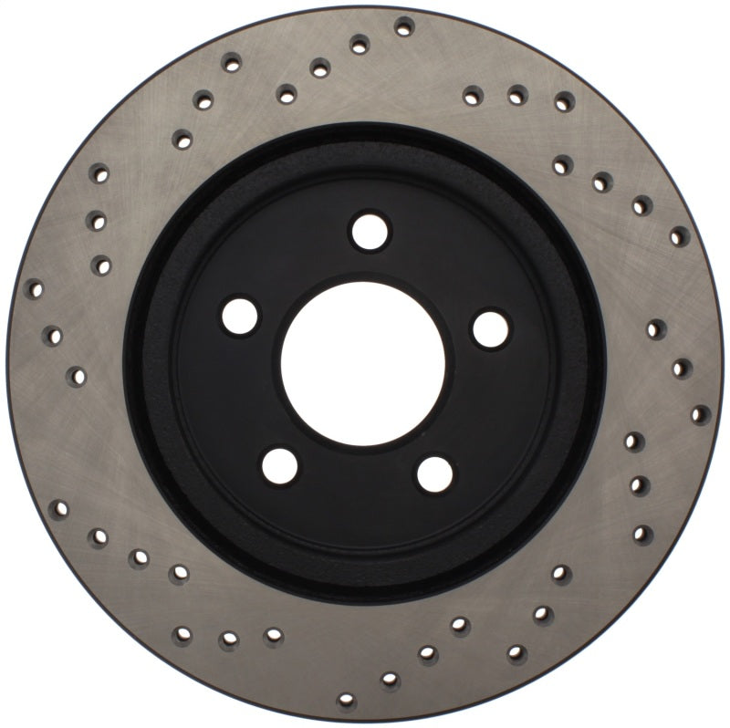 StopTech 05-10 Ford Mustang V6/4.0L / GT V8/4.6L Cross Drilled Right Rear Rotor - eliteracefab.com