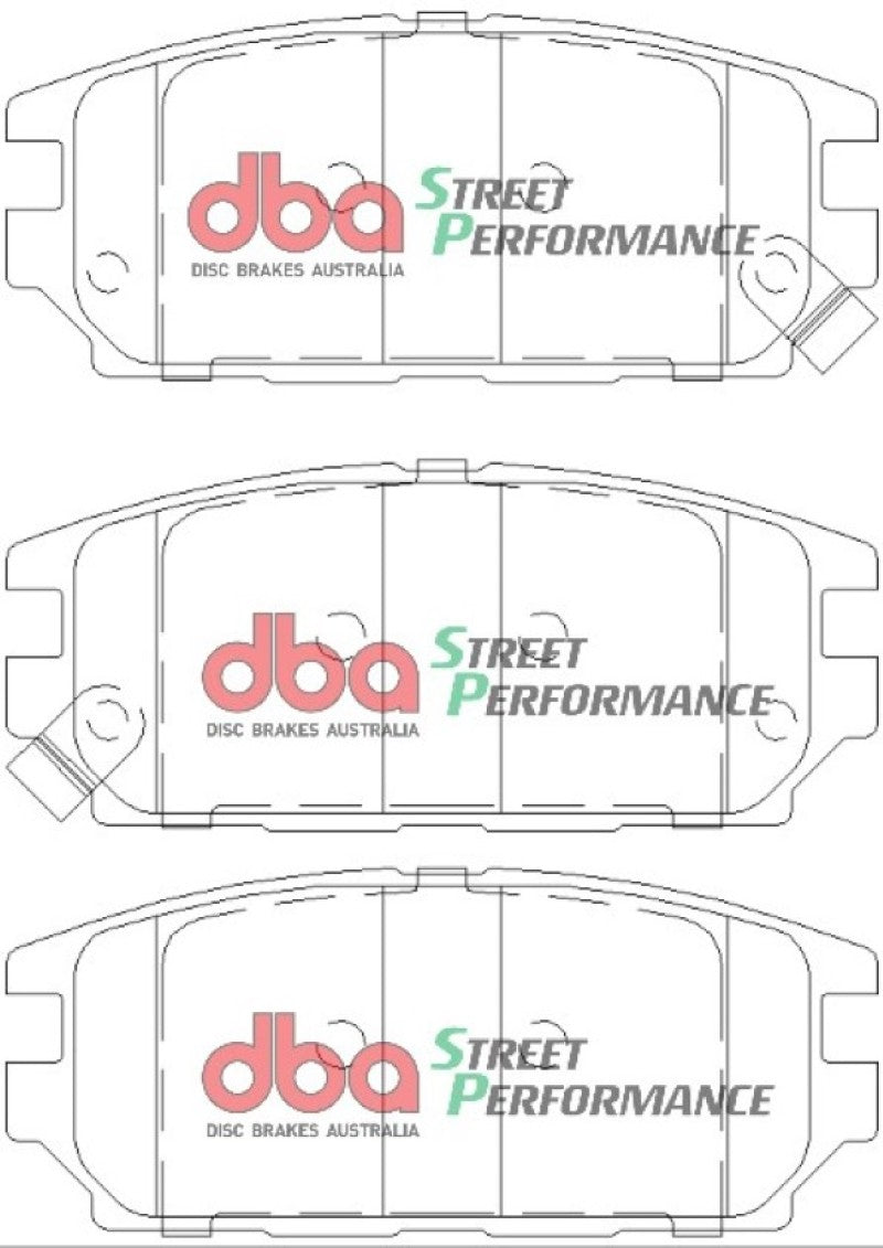 DBA Street Performance Rear Brake Pads - DB1238SP DBA
