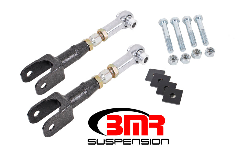 BMR REAR TOE RODS ADJUSTABLE BLACK (2015+ MUSTANG) - eliteracefab.com