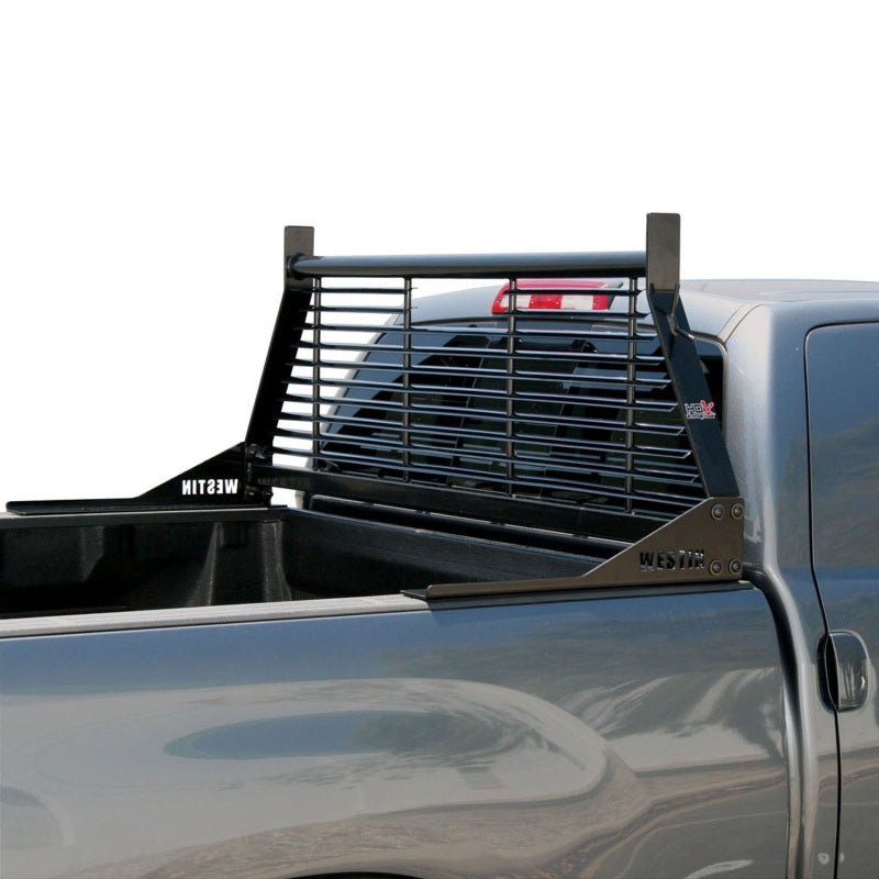 Westin 1999-2018 Chevrolet/Ford/GMC/Toyota Silverado/Sierra 1500/2500/3500 HD Headache Rack - Black - eliteracefab.com