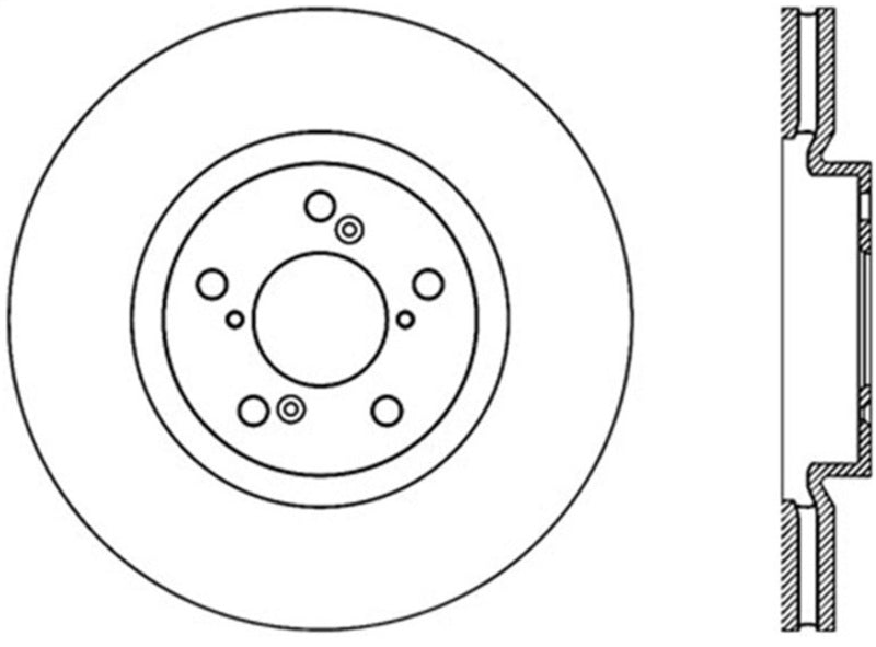 Stoptech 07-13 Acura MDX / 14-17 Acura RLX Cryo Premium Front Brake Rotor Stoptech