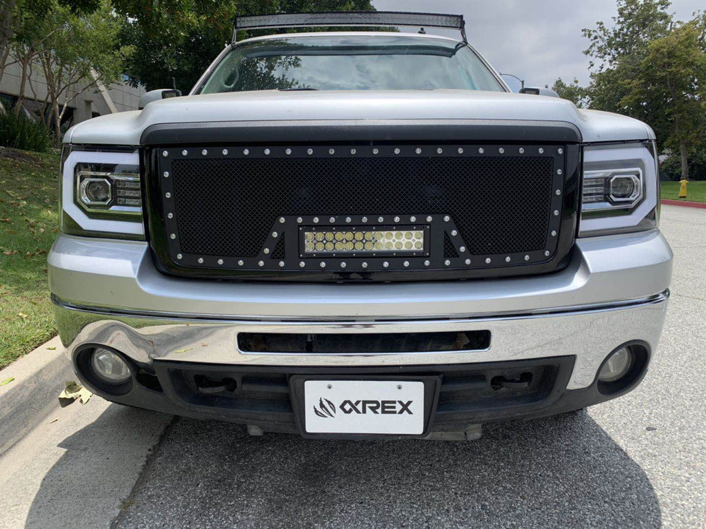 07-13 GMC Sierra PRO-Series Projector Headlights Black AlphaRex - eliteracefab.com