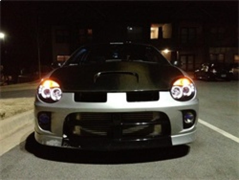 Spyder Dodge Neon 03-05 Projector Headlights LED Halo LED Black High H1 Low H1 PRO-YD-DN03-HL-BK - eliteracefab.com