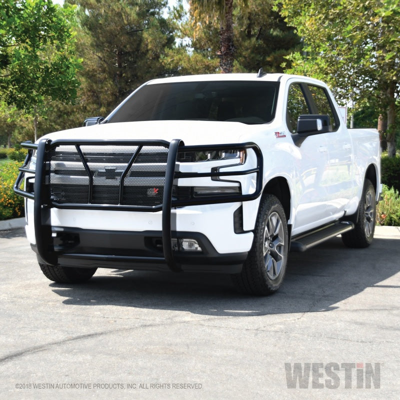 Westin 2019 Chevrolet Silverado 1500 HDX Grille Guard - Black - eliteracefab.com