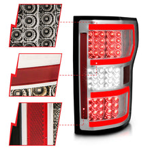 Load image into Gallery viewer, ANZO 18-19 Ford F-150 LED Taillights Chrome - eliteracefab.com