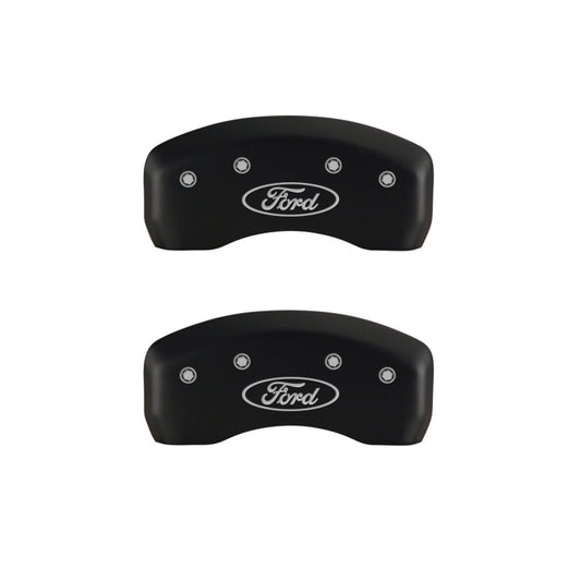 MGP 4 Caliper Covers Engraved Front & Rear MGP Yellow finish black ch MGP