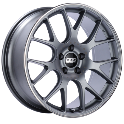 BBS CH-R 20x9 5x120 ET29 Satin Titanium Polished Rim Protector Wheel -82mm PFS/Clip Required CH113TIPO