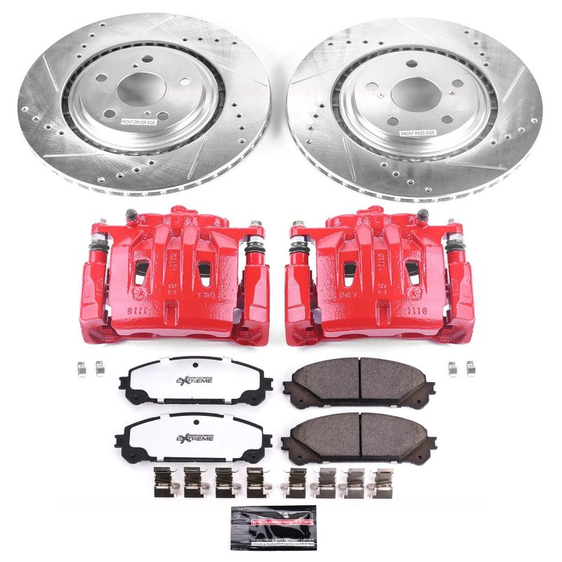 Power Stop 10-15 Lexus RX350 Front Z36 Truck & Tow Brake Kit w/Calipers - eliteracefab.com