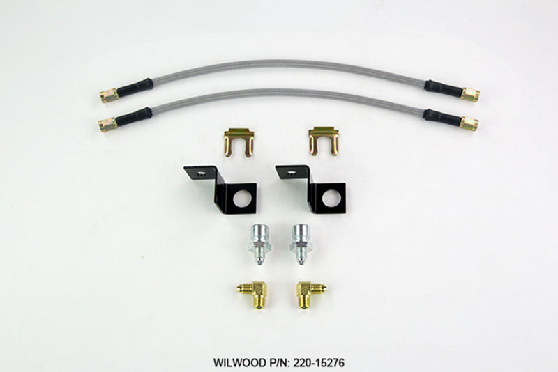 Wilwood Flexline Kit 14 inch -3 M10-1.5 IF 1/8 NPT 90 Degree - eliteracefab.com