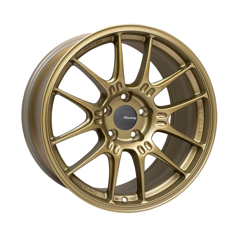 Enkei GTC02 18x9.5 5x114.3 40mm Offset 75mm Bore Titanium Gold Wheel - eliteracefab.com