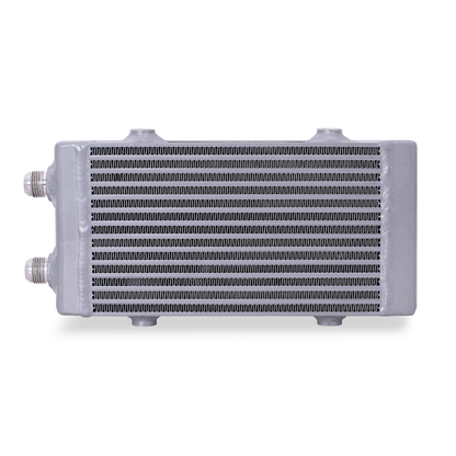 Mishimoto Universal Small Bar and Plate Dual Pass Silver Oil Cooler - eliteracefab.com