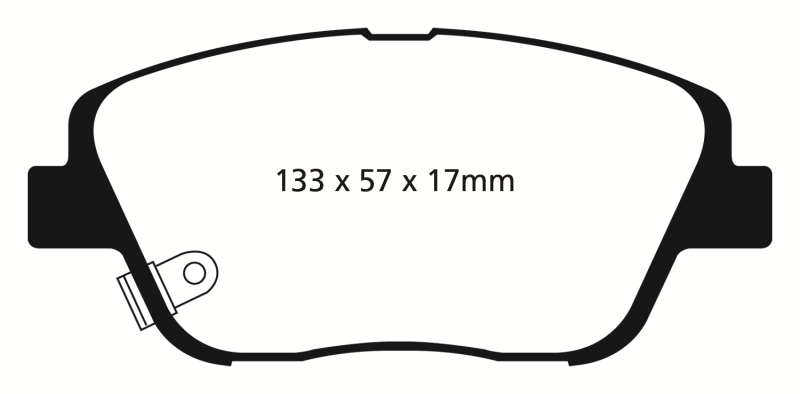 EBC 10-14 Hyundai Sonata 2.0 Turbo Redstuff Front Brake Pads - eliteracefab.com