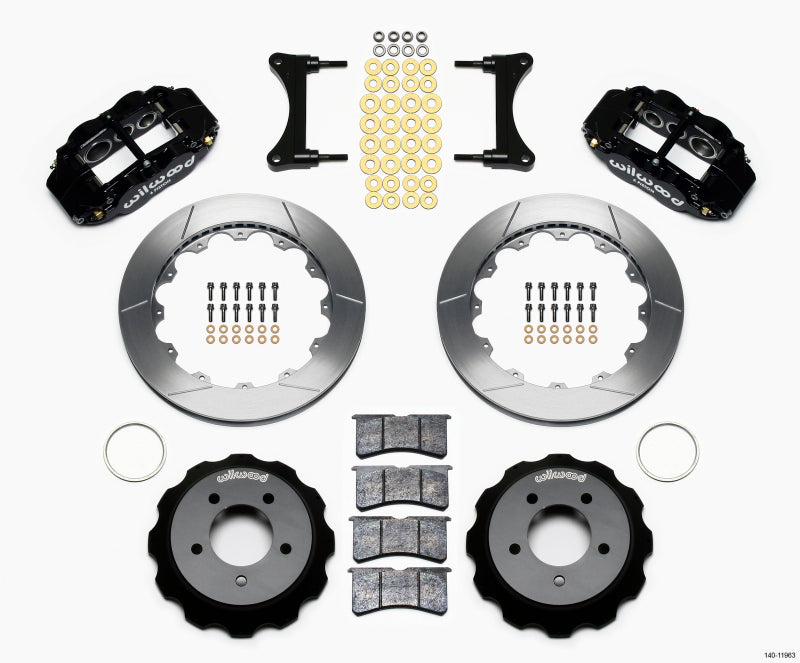 Wilwood Narrow Superlite 6R Front Hat Kit 12.88in 93-96 Mazda RX7 Wilwood