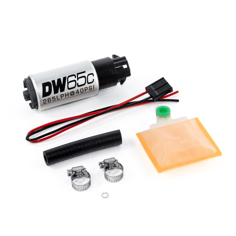 DeatschWerks 265 LPH Compact In-Tank Fuel Pump w/ Clips & Universal Install Kit - eliteracefab.com