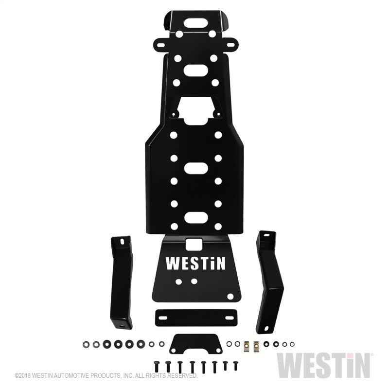 Westin/Snyper 07-11 Jeep Wrangler Transmission Pan Skid Plate - Textured Black - eliteracefab.com