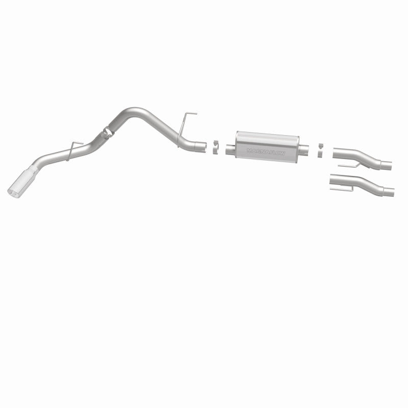 MagnaFlow 11 Ford F-150 3.7L/5.0L/6.2L SS Catback Exhaust Single Rear Side Exit w/ 4in SS Tips Magnaflow