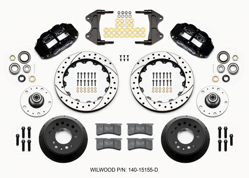 Wilwood Narrow Superlite 6R Front Hub Kit 12.88in Drilled WWE ProSpindle (5x4.75in 5x5.00in Hub) Wilwood