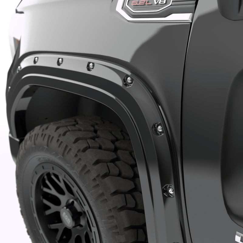 EGR 19-23 Gmc Sierra 1500 Painted To Code Traditional Bolt-On Look Fender Flares Black Set Of 4