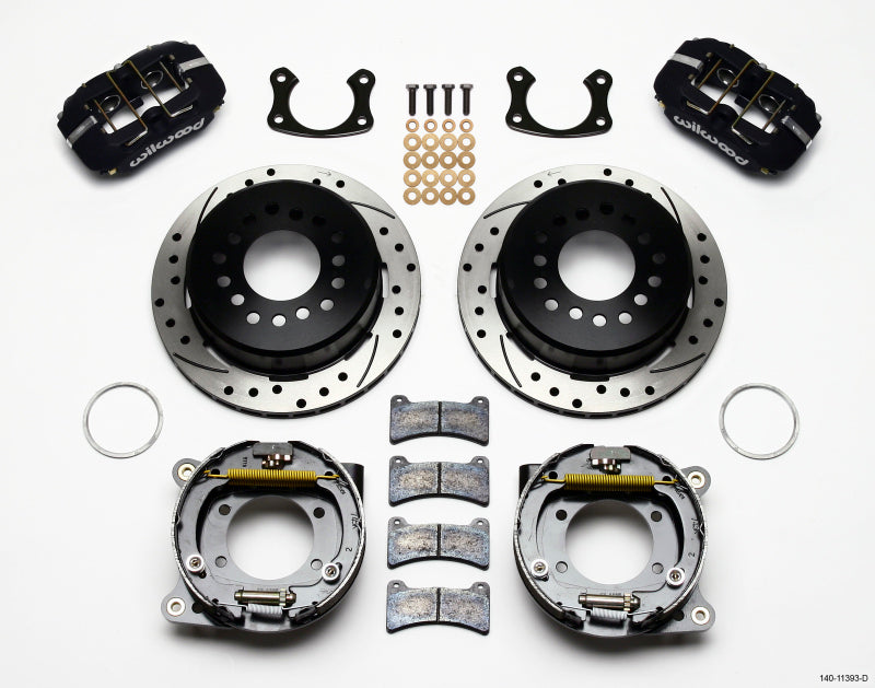 Wilwood Dynapro Low-Profile 11.00in P-Brake Kit Drilled Small Ford 2.66in Offset Wilwood