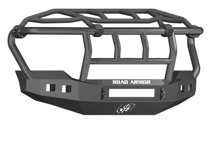 Road Armor 11-16 Ford F-250 Stealth Front Bumper w/Intimidator Guard - Tex Blk Road Armor