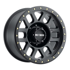 Method MR309 Grid 18x9 +18mm Offset 8x170 130.81mm CB Matte Black Wheel - eliteracefab.com