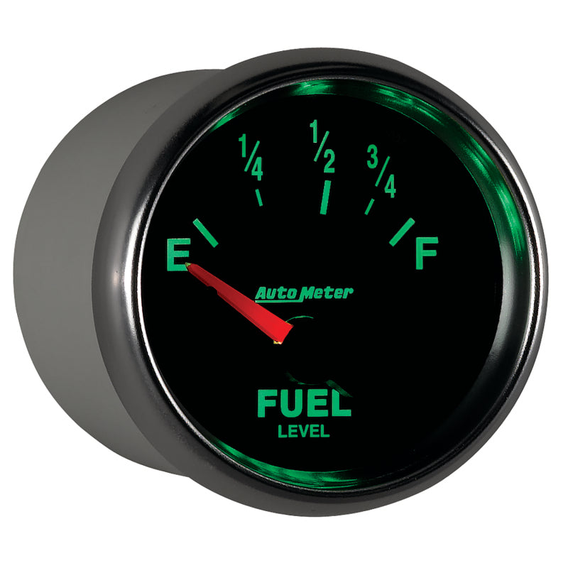 AutoMeter Gauge Fuel Level 2-1/16in. 73 Ohm(e) to 10 Ohm(f) Elec Gs 3815